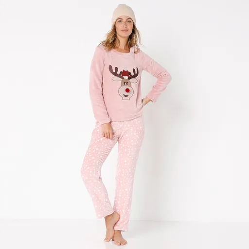 Fleecové pyžamo s  motívom soba