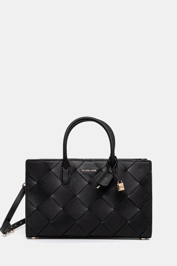 Kožená kabelka MICHAEL Michael Kors čierna farba, 30S5GETS2L