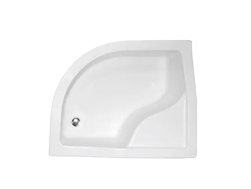 BESCO - MAXI, hlboká asymetrická sprchová vanička - rozmer A - 100 cm, rozmer B - 80 cm, rozmer C - 24 cm, Spôsob prevedenia - Ľavé VANKMAX100L