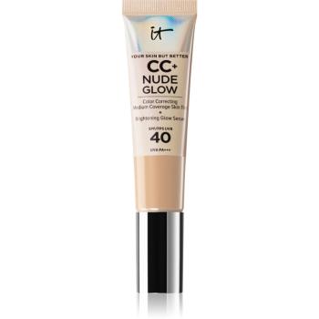 IT Cosmetics Your Skin But Better CC + Nude Glow make-up pre rozjasnenie pleti SPF 40 odtieň Light Medium 32 ml