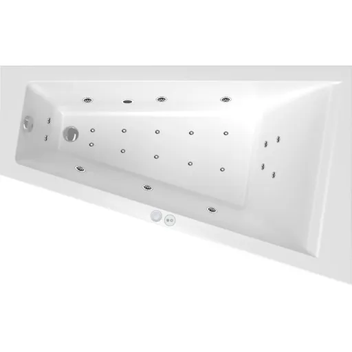 Masážna vaňa SIKO Idea Plus 160x100 cm MEDIUM akrylát ľavá SIKOHMMID160100L