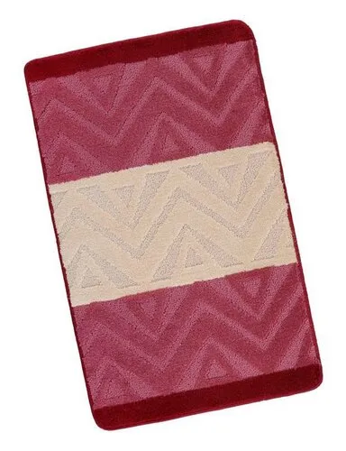 Bellatex Kúpeľňová predložka Bany Chevron burgundy, 60 x 100 cm