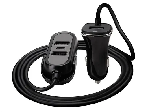 TRACER nabíjačka do auta 12-24V Multicharge 3xUSB 7, 2A + PD 18W