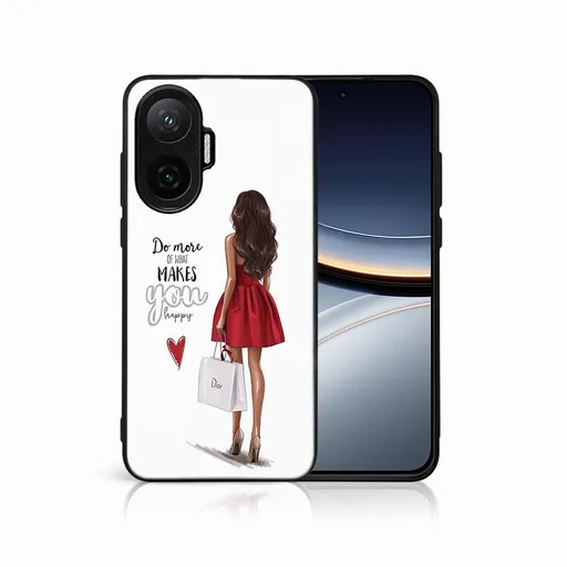 MY ART Ochranný kryt pre Xiaomi Poco F7 RED DRESS (137)