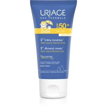 Uriage Bébé 1st Mineral Cream SPF 50+ minerálny krém na opaľovanie SPF 50+ 50 ml