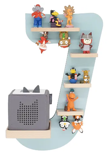 VCM Polička Boarti Tonie - písmeno J, limetkově zelená