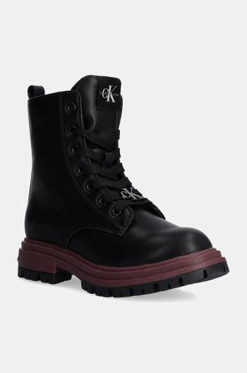 Detské workery Calvin Klein Jeans čierna farba, V3A5-81017