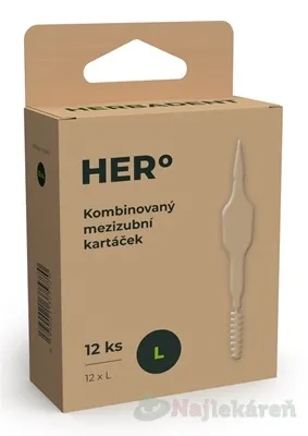 HERBADENT HERO medzizubné kefky L 12ks