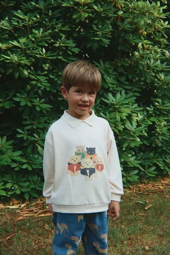 Detská bavlnená košeľa s dlhým rukávom Konges Sløjd SPOTTY LS POLO GOTS