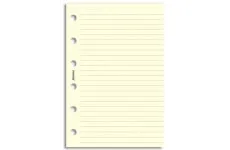 Filofax papier linajkový krémový, 20 listov - vreckový