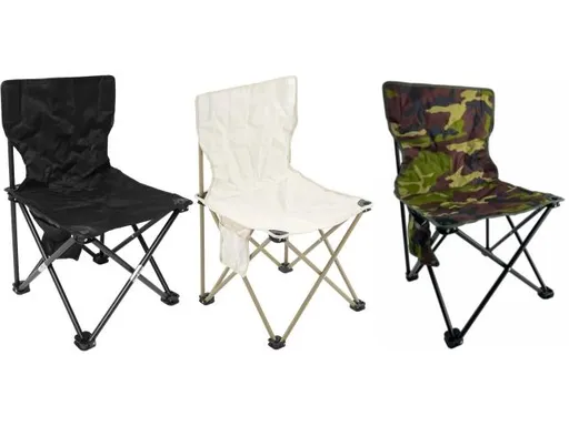 Veľké kempingové skladacie kreslo 40x40x68 cm, Maskáč zelený