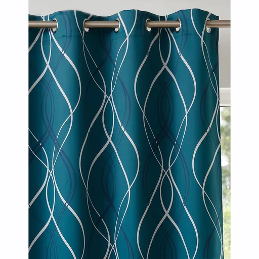 Zatemňovacie závesy zn. Colombine® s potlačou vlniek