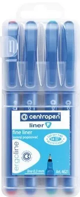 Popisovač Centropen 4621/4 F Liner 4 farby 0,3mm