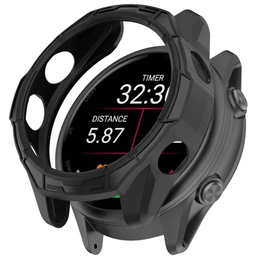 TPU HALF COVER Kryt pre Garmin Forerunner 570 42mm čierny