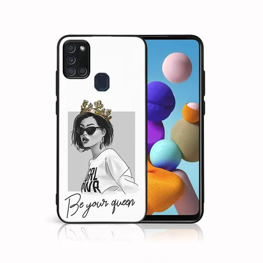 MY ART Ochranný obal pre Samsung Galaxy A21s QUEEN (139)