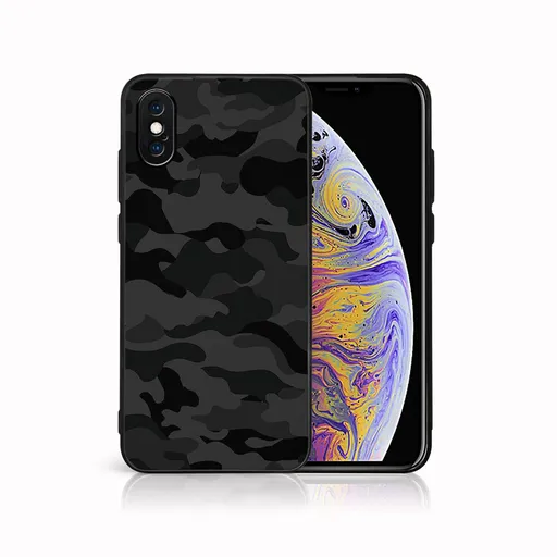 MY ART Ochranný kryt pre Apple iPhone X / XS BLACK CAMO (234)