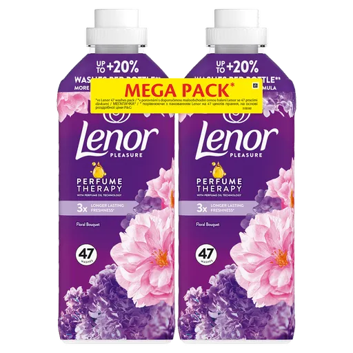 LENOR Amethyst & Flower Bouquet Aviváž 94 praní 2 x 987 ml