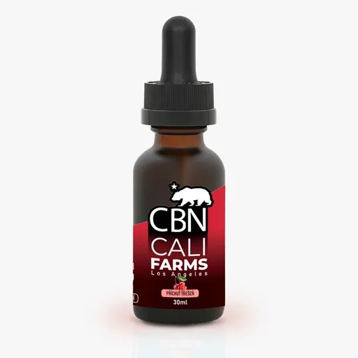 CBD & CBN Olej (2000 mg CBD + 500 mg CBN) - Čerešňa 30 ml - CaliFarms