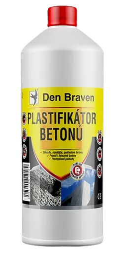 DEN BRAVEN - Plastifikátor betónov 1 l hnedá