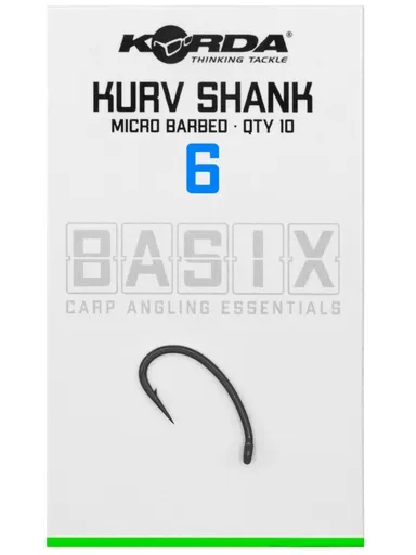 Korda háčiky basix kurv shank micro barbed - 6