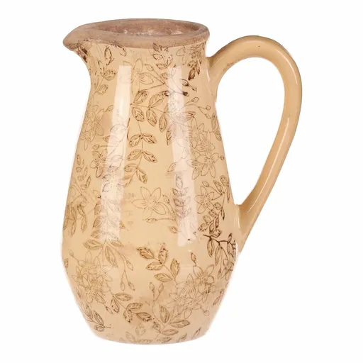 Váza keramická Flores retro, džbánok, 17 x 22 cm