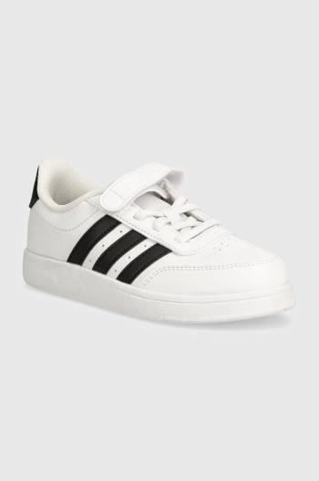 Detské tenisky adidas BREAKNET 2.0 EL C biela farba, IE3792