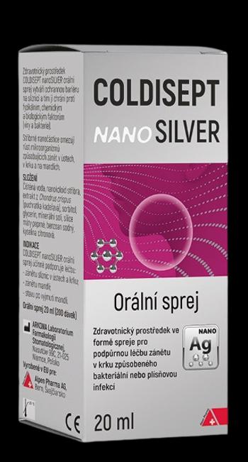 COLDISEPT NanoSilver Ústny sprej 20 ml