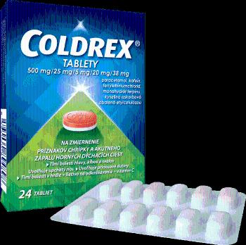 COLDREX pri chrípke a nachladnutí 24 tabliet
