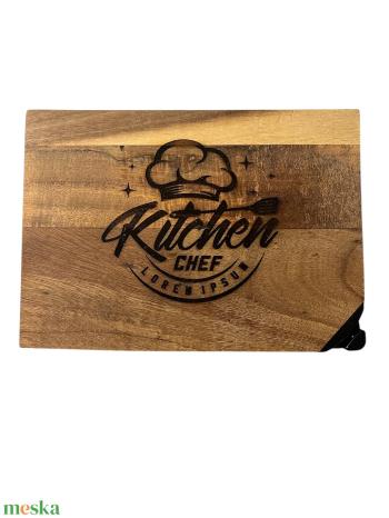 Akác vágódeszka késélezővel “Kitchen”