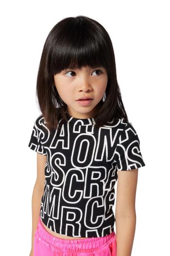 Detské tričko Marc Jacobs čierna farba, W60462