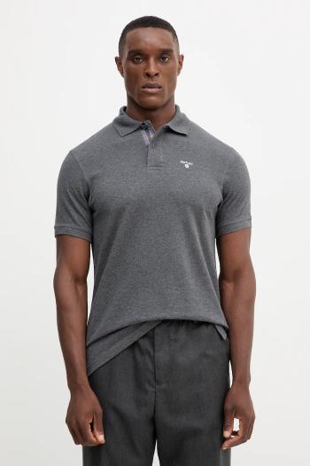 Bavlnené polo tričko Barbour Tartan Pique Polo zelená farba, s nášivkou, MML0012