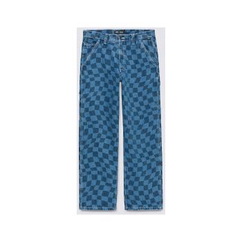 Vans  Drill chore carp checkboard denim pant  Nohavice Modrá