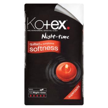 KOTEX Slipové vložky Night time Maxi 10 kusov