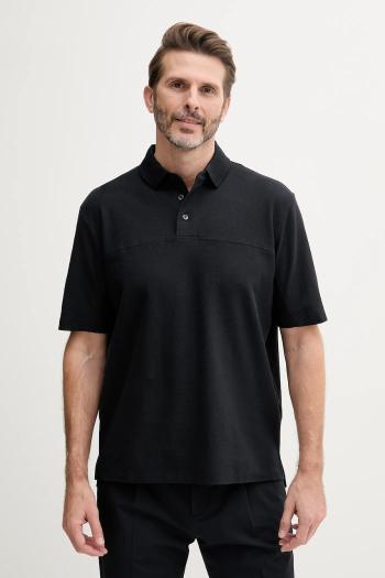 Bavlnené polo tričko Armani Exchange tmavomodrá farba, jednofarebné, XM000357 AF12758