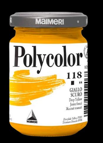 MAIMERI POLYCOLOR - Jemné vinylové farby 118 - deep yellow, 140 ml