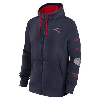 Nike Men's NFL Feece Hoodie New England Patriots College Navy/University Red - M