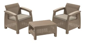 KETER /227630/ SUPRAVA ZAHRADNEHO NABYTKU CORFU WEEKEND CAPPUCCINO + SAND BEIGE