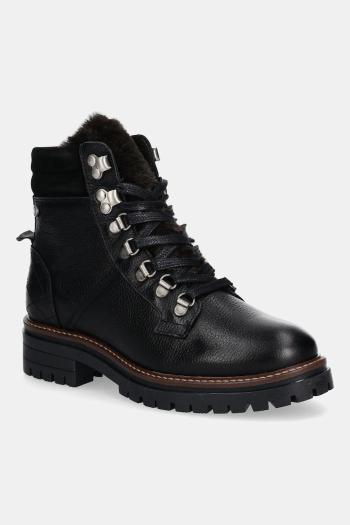 Kožené workery Barbour Bamburgh čierna farba, na plochom podpätku, LFO0770BK51