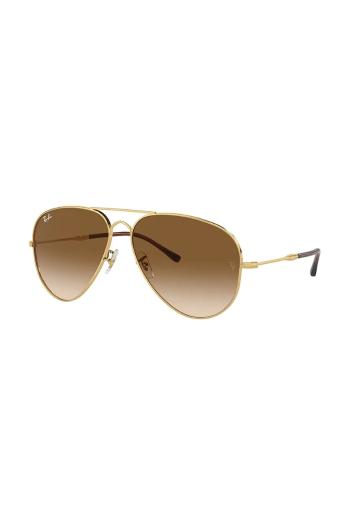 Slnečné okuliare Ray-Ban zlatá farba