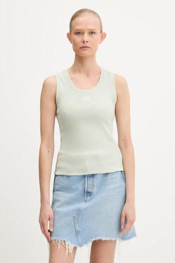 Bavlnený top Tommy Jeans tmavomodrá farba, DW0DW21369