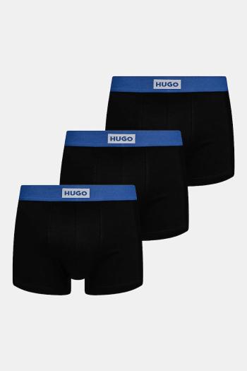 Boxerky Hugo Blue 3-pak čierna farba, 50546711