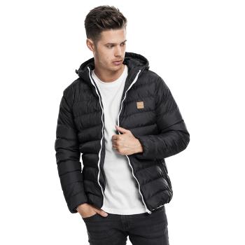 Pánska bunda Urban Classics Basic Bubble Jacket blkwhtblk - XL