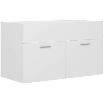 Skrinka pod umývadlo biela 80 x 38,5 x 46 cm drevotrieska 804656 (835,95)