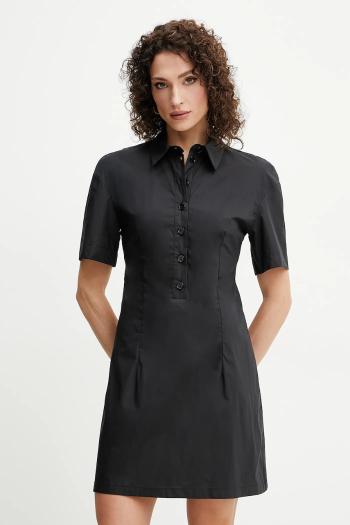 Šaty Patrizia Pepe čierna farba, mini, áčkový strih, 2A2899 A570