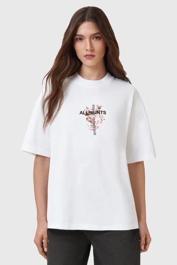 Tričko AllSaints ETERNAL dámske, biela farba, W284JC