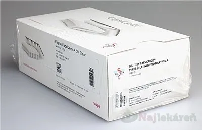 CapsiCards žel. kapsule vel´. 4 transparentné kartón 28 x 50 ks