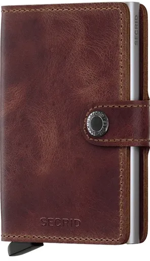 Kožená mini peňaženka Secrid Miniwallet Vintage Brown