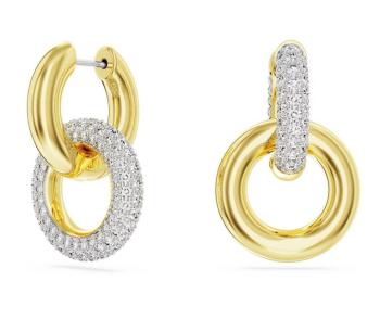 Swarovski Pôvabné pozlátené kruhové náušnice Dextera 5668818