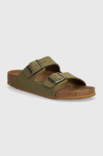 Detské šľapky Birkenstock Arizona zelená farba, 1027829