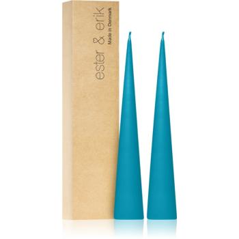 ester & erik cone candles turquoise (no. 56) dekoratívna sviečka 2x25 cm